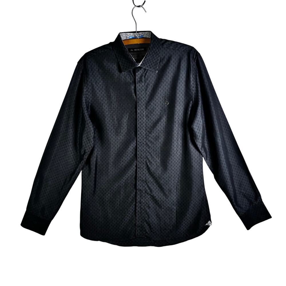 BLACK LABEL “Hard Rock” Button Front Casual Dress Shirt Mens size M